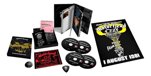 Caja Deluxe de 04 CDs de Motorhead No Sleep 'til Hammersmith