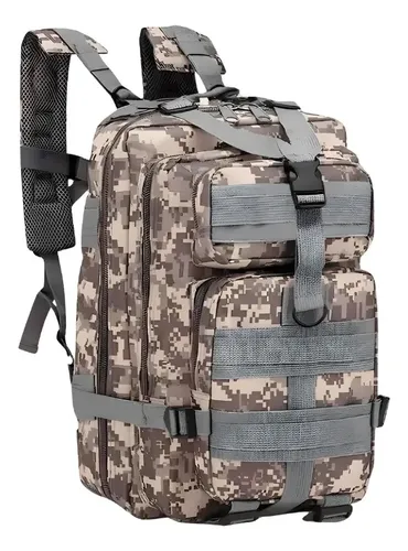 Mochila Camping Tactica Militar Viaje Mochilero Trekking 25l