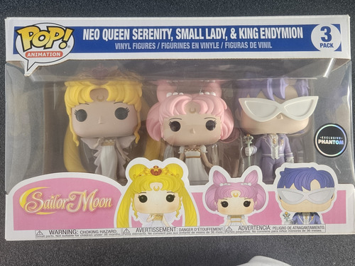 Funko Pop! Sailor Moon 3 Pack Neo Queen Serenity, Small Lady
