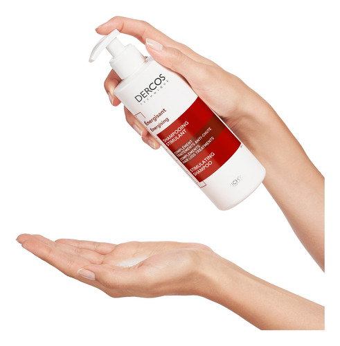 Shampoo Vichy Dercos Thechnique Refil Shapoo Energizador Antiqueda Antiqueda de parfum en dosificador de 400mL por 1 unidad