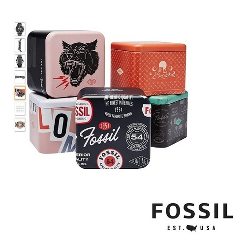 Reloj Hombre Fossil Nate Jr1437 Cronógrafo Acero Inoxidable