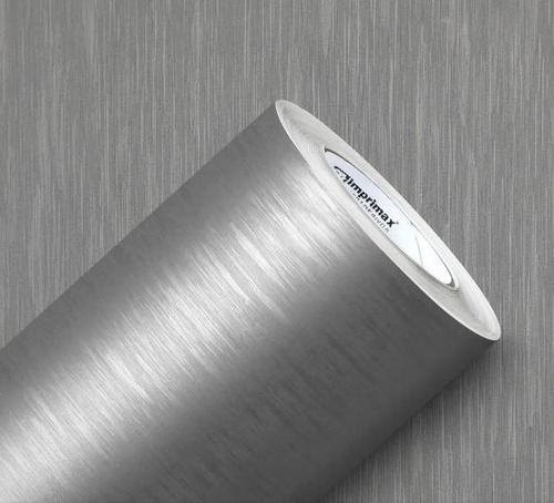 Imagem 1 de 5 de Adesivo Aço Escovado Envelopamento Ar Condicionado  1m X 1m