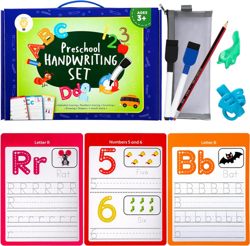 Handwriting Practice For Kids| 2 Preschool Workbooks Wi...