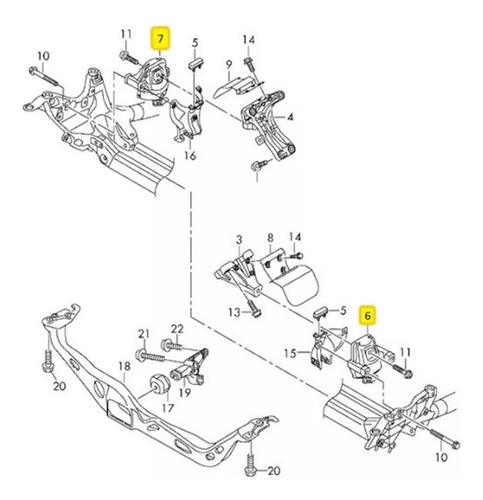 Juego Soportes De Motor Audi A5 1.8 Tfsi Coupe 2017