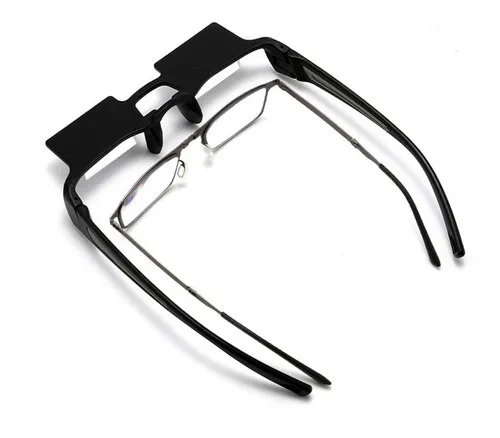 Gafas de lectura con periscopio tumbado de 90 grados para ver la