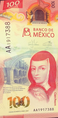 3 Billetes De $100.00 - Sor Juana-series Aa - Ac - Af