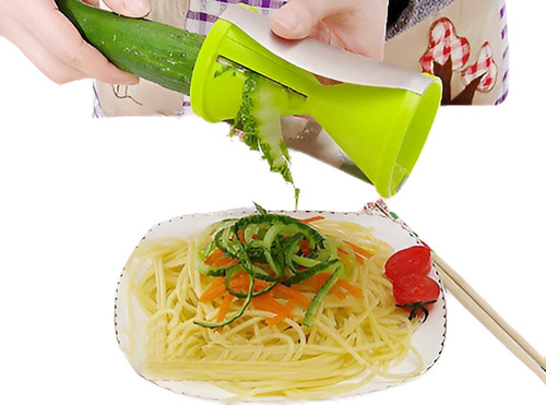 Veggie Spiralizer Calabacín Tallarines Vegetal Zoodle Cortad