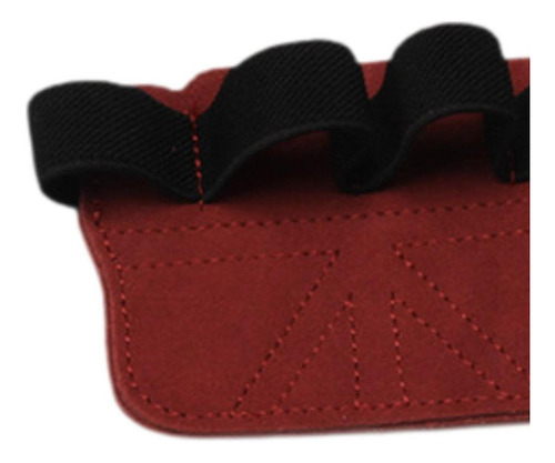 1 Par De Agarres De Levantamiento De Pesas Guantes De Rojo