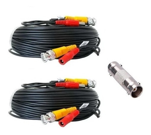 Cable Camara Seguridad Cctv 60 Metros + Adaptador Clase A