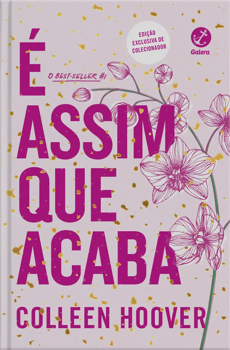 Livro É Assim Que Acaba- Edição de colecionador - Capa dura -Colleen Hoover- Ed. Galera