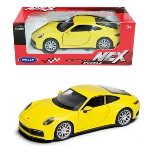 Auto De Coleccion Welly Porsche 911 Carrera 4s Escala 1/34