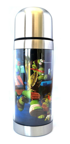 Termo De Metal Térmico 350 Ml - Tortugas Ninja