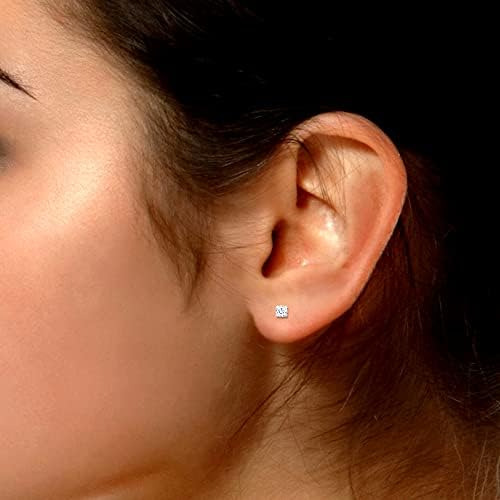 Savearth Diamonds Pendientes De Moissanita De 0,20 Quilates,
