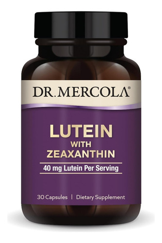 Luteína Con Zeaxantina 40 Mg Dr. Mercola 30 Cápsulas