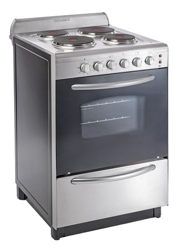 Cocina Eléctrica Domec Cexg 4 Hornallas Acero Inox 220v