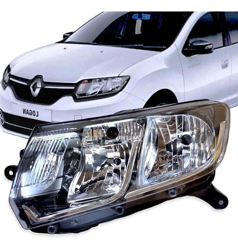 Imagen 3 de 8 de Juego Optica Para Renault Logan Sandero 2014 Al 2019