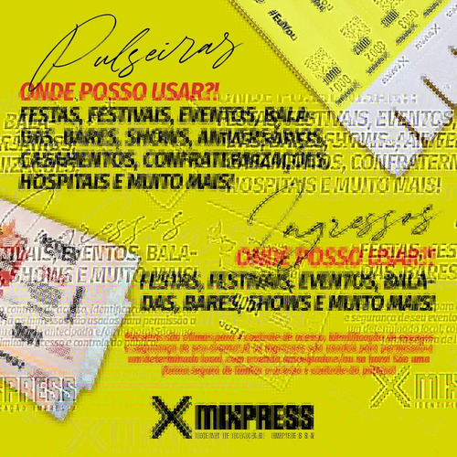 Imagem 6 de 6 de 700 Pulseiras Nylon Personalizada Festa Evento . Premium