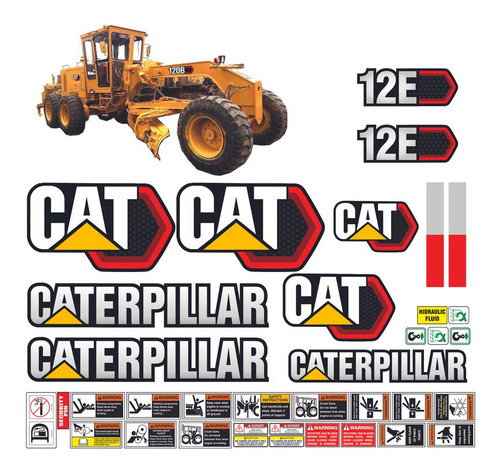 Calcomanias Caterpillar 14d Version 2021