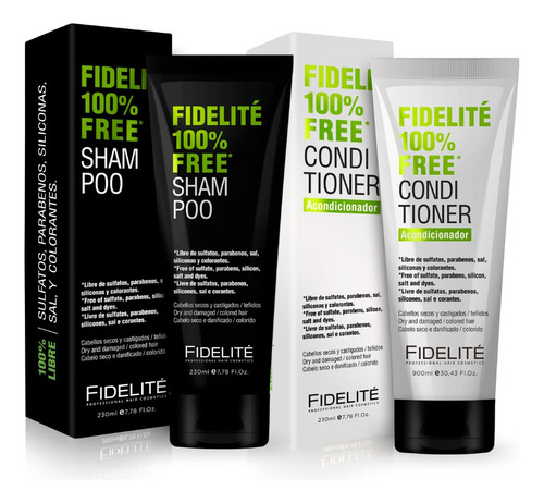 Kit Shampoo Y Acond Free Metodo Curly Fidelite X230ml