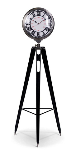 London Waterloo Station Clock On TriPod 64.96  Pewter Fi Ccj