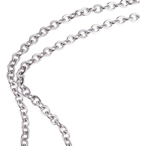 Acero Inoxidable 2mm Cadena 10yd / Rollo For Collar Pulsera