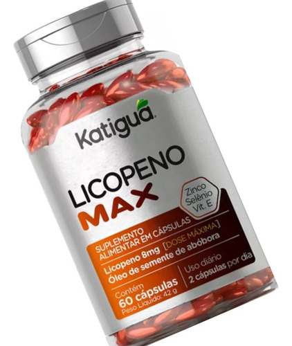 Kit 2 Suplemento Licopeno Max Zinco Vite 60cps Katiguá