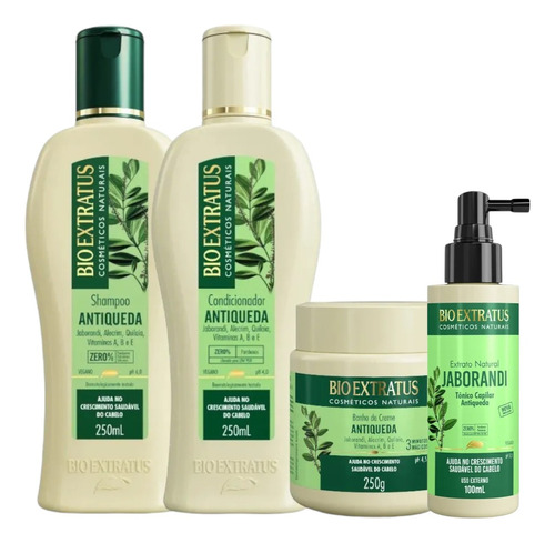 Kit 1 Shamp 1 Cond 1 Banho Creme Jaborandi 250 Ml 1 Tonico