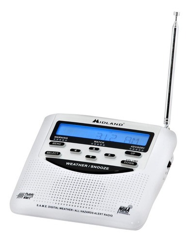 Imagen 3 de 4 de Midland Wr120 Radio Sistema Alerta Sismica Meteorologica 120
