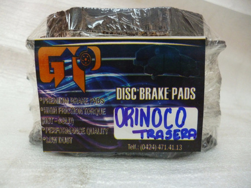 Pastillas De Freno De Orinoco Trasera