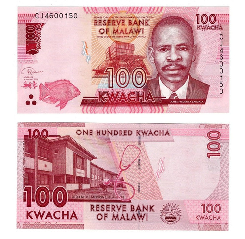 Malawi - Billete 100 Kwacha - Unc