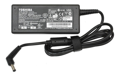 Cargador Notebook Toshiba Original 19v 3.42a 65w + Cable