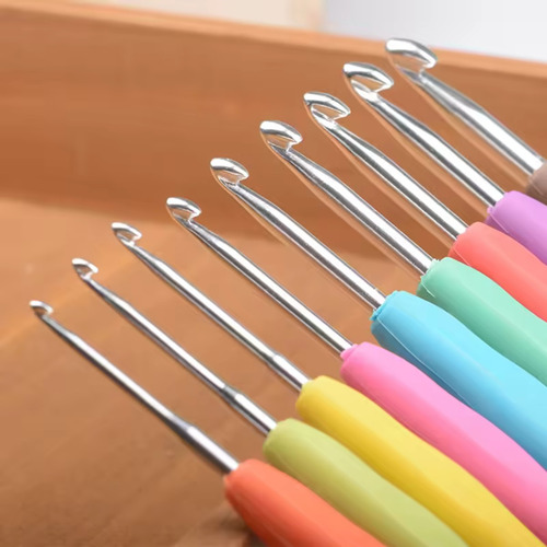 Kit Com 9 Agulhas Soft Para Crochê Tricô Conjunto