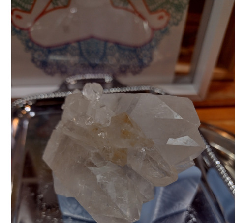 Cuarzo Cristal De Roca ( 200 Grs, 9 Cm) Agrupación De Punta