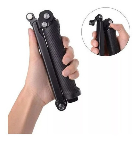 Imagem 4 de 9 de Bastão Go Pro Dobrável 3 Way Boia Gopro Hero 3 4 5 6 7 Black