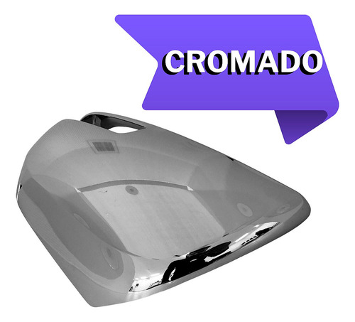 Par Capa Cromada Retrovisor Hilux 2012 A 2015 Com Furo Para