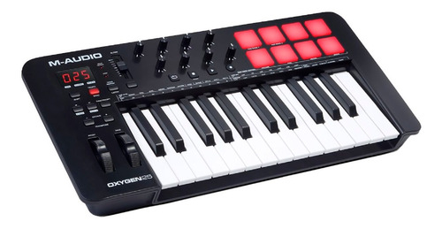 Teclado Midi M-audio Oxygen 25 Mkv 25 Teclas Knobs Pads