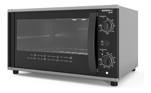 Forno Elétrico 48 Litros Black Nardelli Bancada Top48 220v Cor Preto