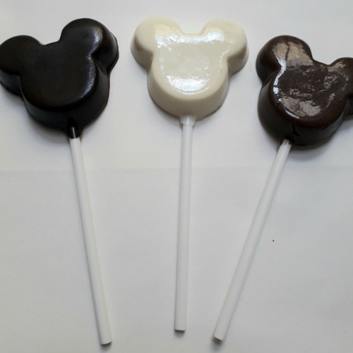 Chupetines De Chocolate Mickey Mouse Y Minni Souvenir Cumple