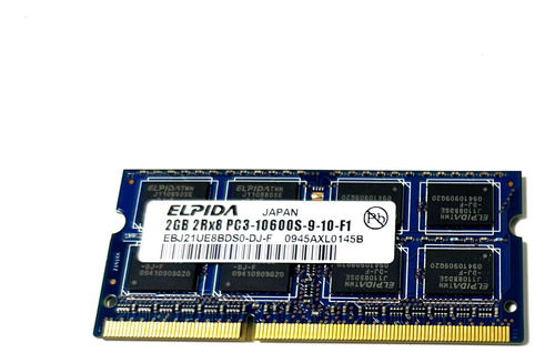 Memória RAM Notebook 2GB 1 Elpida EBJ21UE8BFU0-DJ-F