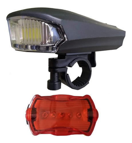 Luz Led Doble Para Bicicleta Tm Sh-a08 Delantera Trasera