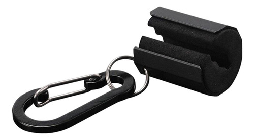 3 Clip Para Caña De Pescar Creek Con Llavero, Pinzas Negro