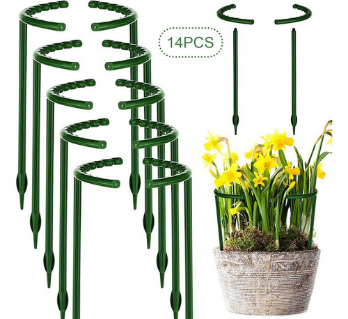 14 Piezas De Soporte Vegetal Estructuras 14cmx14cm