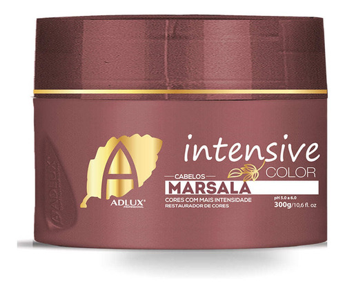 Máscara Matizadora Intensive Color Marsala Adlux 300 Gr