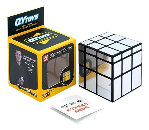 Cubo Rubik Qiyi Mirror 3x3 Speed Plateado Espejo