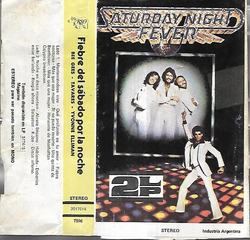 Fiebre De Sabado Por La Noche Album Bee Gees Banda Sonora (Usado)
