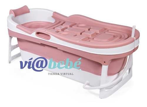 Imagen 2 de 10 de Bañera Plegable Para Bebe Y Adultos Felcraft Con Tapa Grande