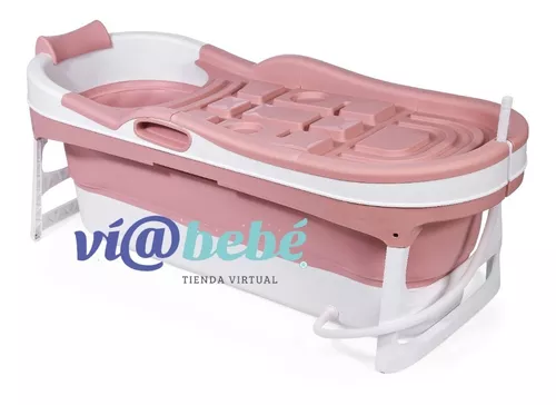 Bañera Plegable Para Bebe Y Adultos Felcraft Con Tapa Grande - $ 191.000