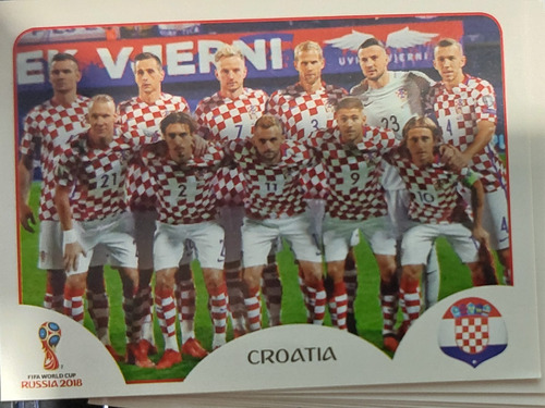 Lamina Album Mundial Rusia 2018 / #313 Team Croacia 
