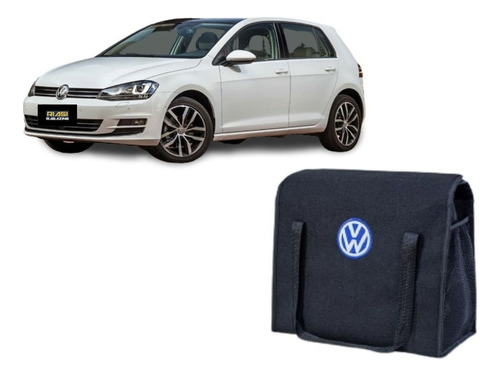 Bolsa Organizadora Porta Malas Vw Fusca Gol Golf Jetta Kombi Cor Preto