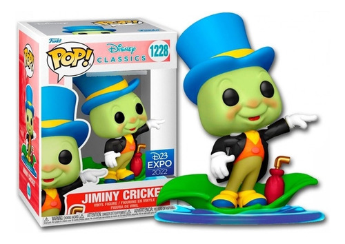 Boneco de ação Jiminy Cricket da Funko Pop!